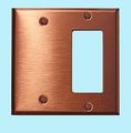Switchplates Brushed Solid Copper Gfi Blank Switch Plate 