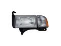 Left Driver Side Headlight Assembly For 1994 To 2002 Dodge Ram 2500 Fits All Models Except 1999 With Sport Includes Park Signal 