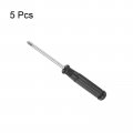 Uxcell Mini Phillips Screwdriver 3 0mm Cross Head With Black Handle For Small Appliances 5 Pcs