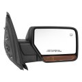 Side Door Power Mirror With Heated Turn Signal For Ford Expedition 2011 Passenger Right Paint To Match Black Bl1z17682ba