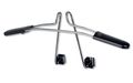 Zone Tech Chrome Headrest Car Hanger Premium Quality Clothes Holder Travel Vehicle Jacket Suit Coat With Restraint Rods 