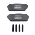 Black Mirror Block Off Base Plates Gsxr Logo For 2017-2021 Suzuk Gsx-r 1000 P N Mt222-019-bk-gsxr 