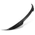 Auto Dynasty V-style Rear Car Trunk Lid Spoiler Wing Compatible With Subaru Wrx 2022-2024 Glossy Black Carbon Fiber