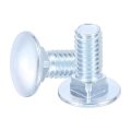 12pcs Carriage Bolts 5 16 -18x3 4 Carbon Steel Round Head Square Neck Screws Bolt Screw For Fastening Accessories Silver 