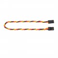 Uxcell 10pcs 23 5cm 3-pin Male To Twisted Servo Extension Cable Cord Connectors 22awg 60-cores Wire For Rc Futaba Jr