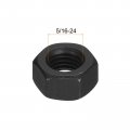Uxcell 5 16-24 Unf Hex Nuts Carbon Steel Grade 8 Black Oxide Hexagon Nut For Screw Bolt 20 Of Pack