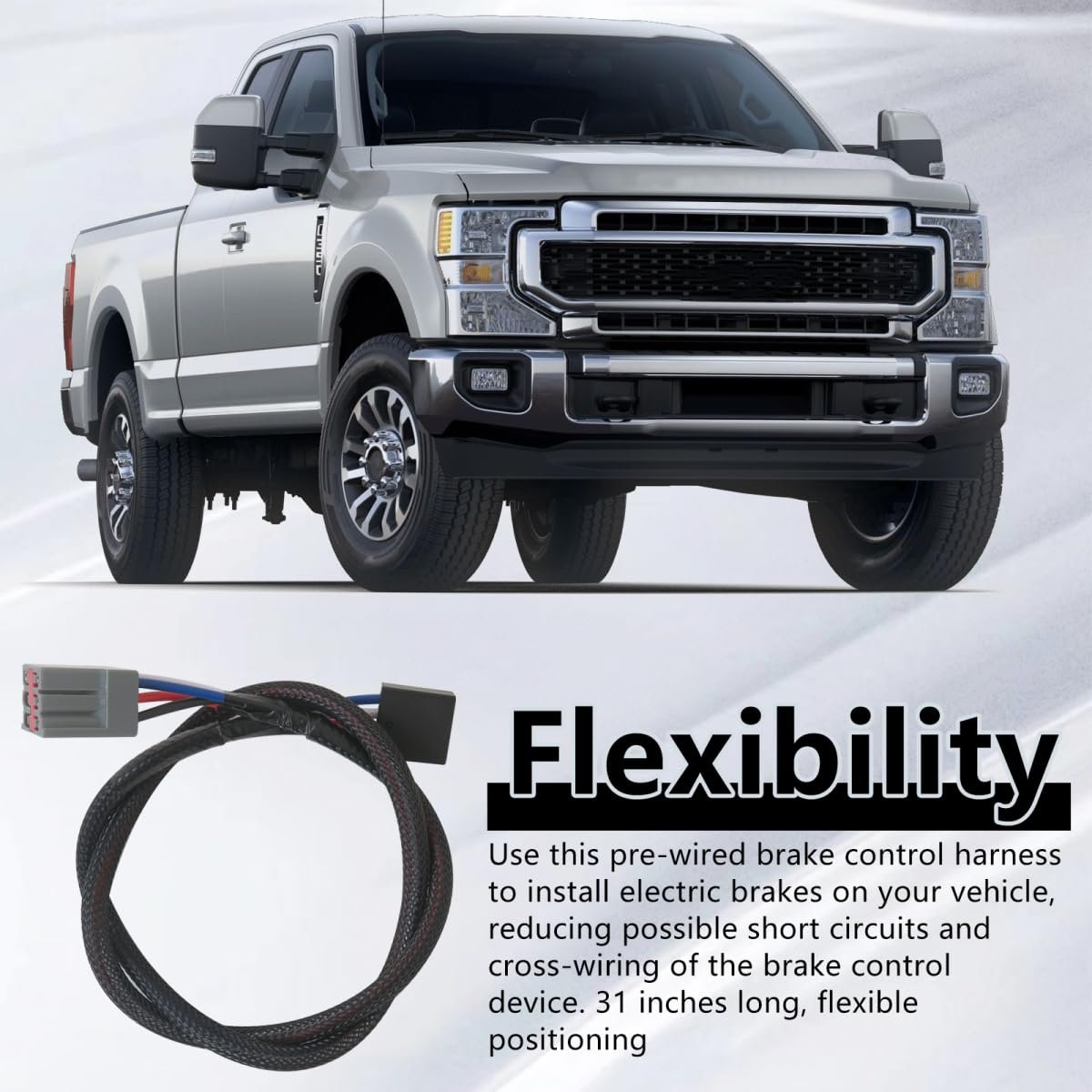 Brake Controller Wiring Adapter Harness 4 Pin For 1994 1996 Ford Bronco F150 F250 F350 Explorer Expedition And Range Rover