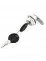 18mm Male Thread Cabinet Mailbox Drawer Cupboard Flat Cam Lock With 2 Keys 16mm Length 