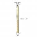Uxcell M6x80mm Hanger Bolts 120pcs Double Ended Thread Dowel Screws For Wood Furniture Connecting