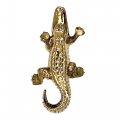 Alligator Doorbell Ringer Brass 
