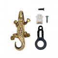 Alligator Doorbell Ringer Brass