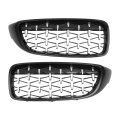 Front Hood Bumper Grille For Bmw 428i Xdrive F32 2014-2016 No 51137294813 51137294814 Kidney Grill Diamond Star 1 Pair 
