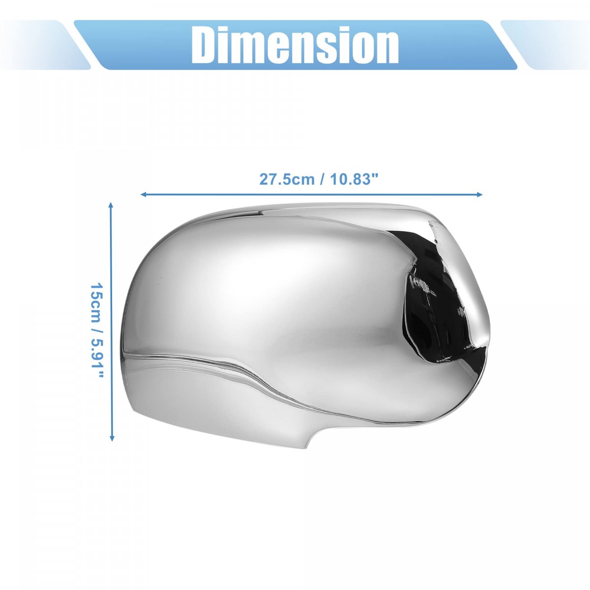 Pair Car Exterior Chrome Plated Power Full Mirror Cover Cap For Chevrolet Trailblazer Gmc Envoy 2002-2009 Buick Rainier