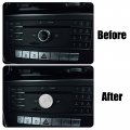 X Autohaux Car Bling Rhinestone Multimedia Volume Audio Knob Trim Interior Accessories Set For Mercedes Benz A B C E S Gla Glk