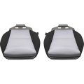 Driver And Passenger Side Bottom Replacement Cloth Seat Covers Ebony Titanium Black Gray Fit For Chevy Silverado Gmc Sierra 
