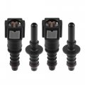 X Autohaux 1 4 6 3mm Sae To 5 16 8mm Straight Car Fuel Line Hose Quick Release Connector Disconnect Nylon 2 Set