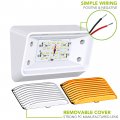 Rv Exterior Porch Utility Light 12v 280 Lumen Lighting Fixture Replacement For Rvs Trailers Campers And 5th Wheels White Base