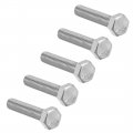 Uxcell M8 Thread 40mm Length Hex Bolts 304 Stainless Steel Hexagon Screw Bolt 5pcs