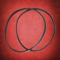 Lathe Drive Belts Set Fits Delta 46 250 Type 1 High Strength Rubber Replacement Belt Black 