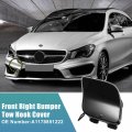 Uxcell Front Right Bumper Tow Hook Cover For Mercedes-benz Cla-class W117 C117 Coupe 2012-2015 Eye Cap No A1178851222 Glossy