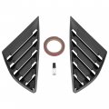 Hecasa Side Window Louvers Compatible With 2013-2018 Ford Fusion Mondeo Air Vent Scoop Shades Cover Blinds Trim Abs Plastic