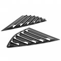 Hecasa Side Window Louvers Compatible With 2013-2018 Ford Fusion Mondeo Air Vent Scoop Shades Cover Blinds Trim Abs Plastic
