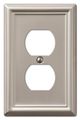 Amertac 149dbn Chelsea Steel Single Duplex Wallplate Brushed Nickel 