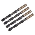 4pcs Jobber Drill Bits 12mm 0 472 Black Nitride Gold Titanium Coated M2 High Speed Steel Hss Twist For Stainless Aluminum Alloy 