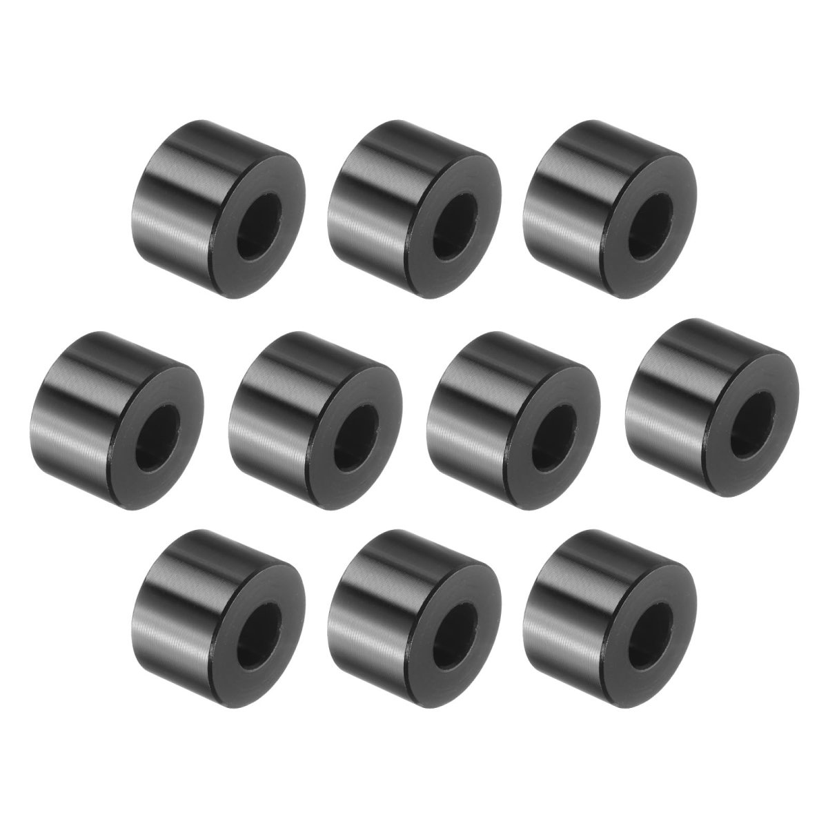 10 Pcs Aluminum Spacer 5 16 Bore X 3 4 Od 1 2 Length Black Round Unthreaded Standoff Bushing Plain Finish Metal Spacers