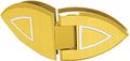 Cathedral 045 Series Gold Plated Glass To Hinge Cat045gp 135 Degrees Solid Brass Door Mount Hardware 