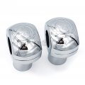 Httmt Gear Skull 25mm Handlebar Riser Compatible With H-d Dyna Sporster Cruiser Chopper Chrome