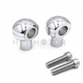 Httmt Gear Skull 25mm Handlebar Riser Compatible With H-d Dyna Sporster Cruiser Chopper Chrome