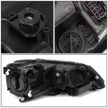 Auto Dynasty Black Housing Amber Corner Headlight Lamps Tool Kit Compatible With Vw Jetta Sedan Mk6 A6 11-17