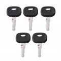 Fsfy Ignition Starter Switch Key Part Number 201 5pcs Replacement For Takeuchi Wheel Loader Tw65 Tw80 Tw 65 80