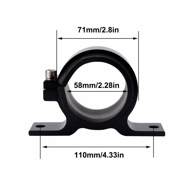 50mm 60mm Fuel Pump Mount Bracket Filter External Clamp Cradle