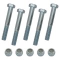 Grade 5 Shear Bolts For Rotary Cutters 1 2 X 3-1 With Nylock Nuts Pack 