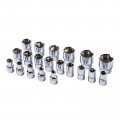 Maxpower 20pcs 1 2 Drive Metric Socket Set Industrial Grade 6-point Standard Sockets Cr-v Alloy Steel Forged And Heat-treated 