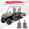 Kemimoto Utv Seat Cover Bucket Set With Headrest Compatible Yamaha Rhino 450 660 700 2004-2021 Accessory