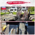 Kemimoto Utv Seat Cover Bucket Set With Headrest Compatible Yamaha Rhino 450 660 700 2004-2021 Accessory