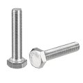 2pcs M10-1 5 X 50mm Left Hand Hex Head Bolt 304 Stainless Steel Reverse Fully Threaded Fastener Screws Bolts For Machinery 