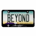 Ford Mustang Script Black Metal License Plate Frame