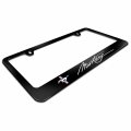 Ipick Image Made For Ford Mustang Script Black Metal License Plate Frame