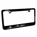 Ipick Image Made For Ford Mustang Script Black Metal License Plate Frame