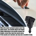Uxcell 1 Set Windshield Washer Water Nozzle Spray No 86636fg051 For Subaru Outback 2 5l 5mt Sports Wagon 2008-2010