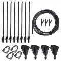 Uxcell 1 Set Windshield Washer Water Nozzle Spray No 86636fg051 For Subaru Outback 2 5l 5mt Sports Wagon 2008-2010