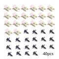 Beler 40pcs Car Body Panel Fender Fastener Kit Hex Bolt U-nut Clip Screw Fixed Fit For Bmw 1 3 5 6 7 8 Series