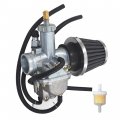 Waltyotur Carburetor Carb Replacement For 1988-1998 Kawasaki Bayou 220 Klf220a 2003-2011 250 Klf250a With Fuel Filter