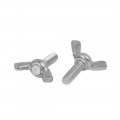 Uxcella M6x16mm 304 Stainless Steel Wing Butterfly Screw Bolt Silver Tone 10pcs
