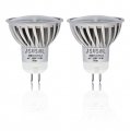Jsvsal 2-pack Dimmable Led Black Lights Bulb 6w Blacklight Mr16 Gu5 3 Bi-pin Ac100-130v Uva Level 395-400nm Glow In The Dark