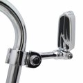 Hongk- Chrome Long Angled Adjustable Peg Mounting Kit With Lightning Foot Compatible Goldwing Vtx1300 Shadow Valkyrie Triumph